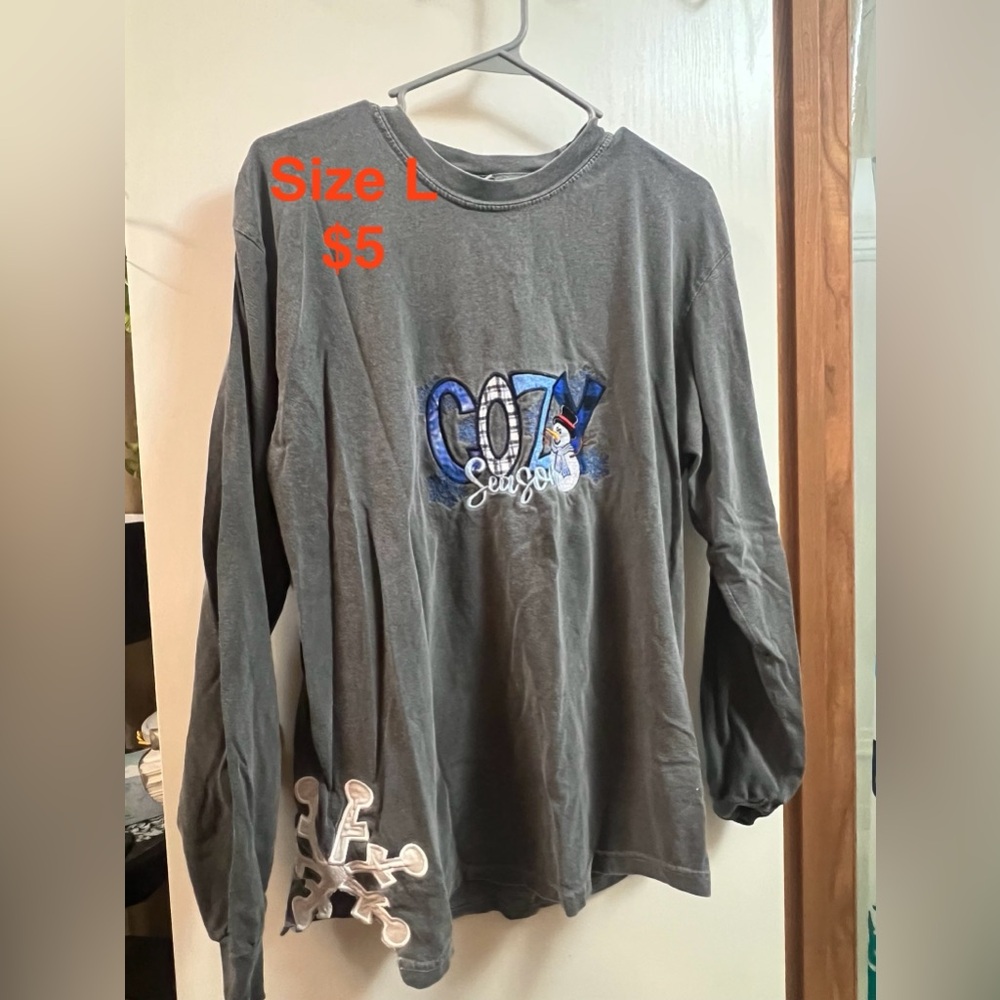 Gray Cozy Season Long Sleeve Shirt